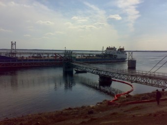 Причальная зона нефтебазы ООО САБИ